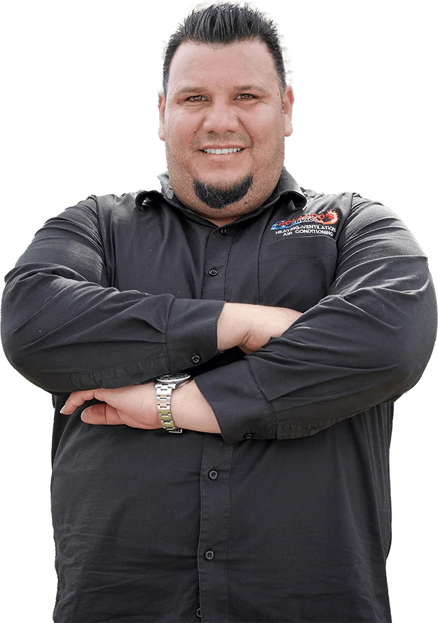 Rolando's HVAC team member