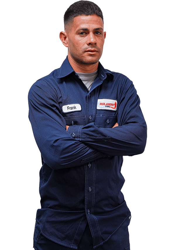 Rolando's HVAC technician Frank ready to provide HVAC service in North Port
